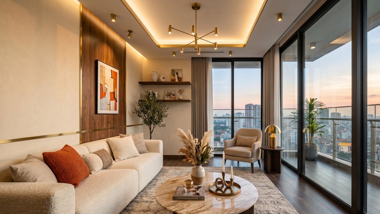 Phong cách hiện đại ấm