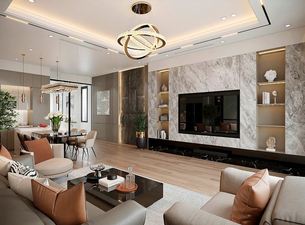 Nội thất nhà phố Hoài Đức
