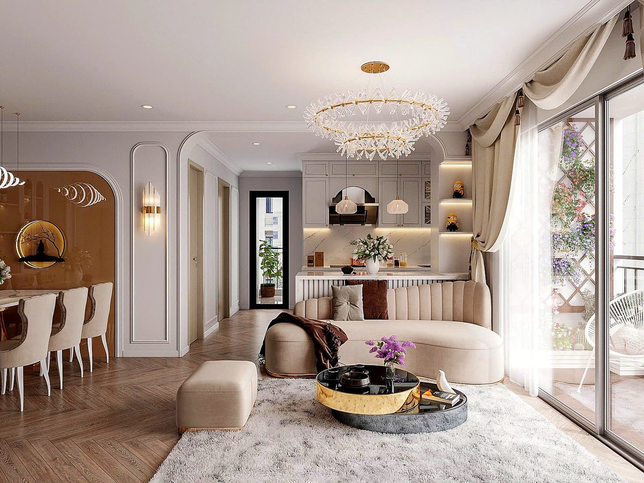 Không gian nội thất do S-Home Design thiết kế và thi công trọn gói